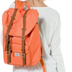 Herschel Supply Co. - Little America - Medium Volume Backpack - Orange Polkadots